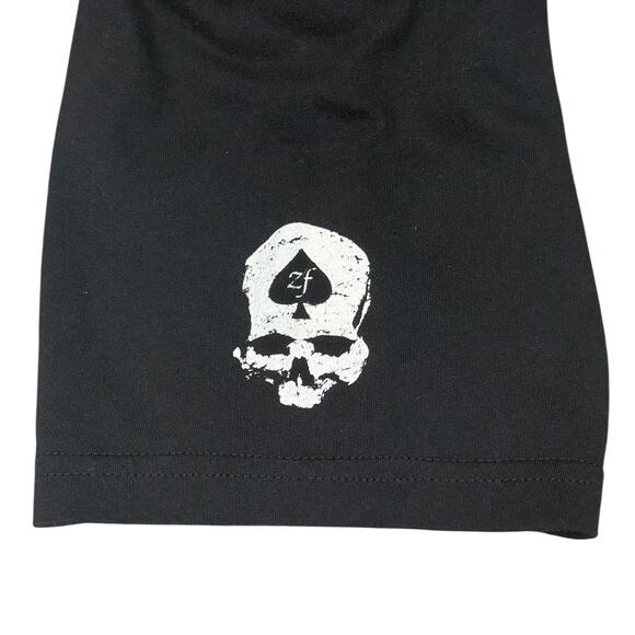 Wash With Souls Fire Rises Skull Graphic T-shirt Men's XL Black Grunge Punk Edgy - Picture 3 of 5